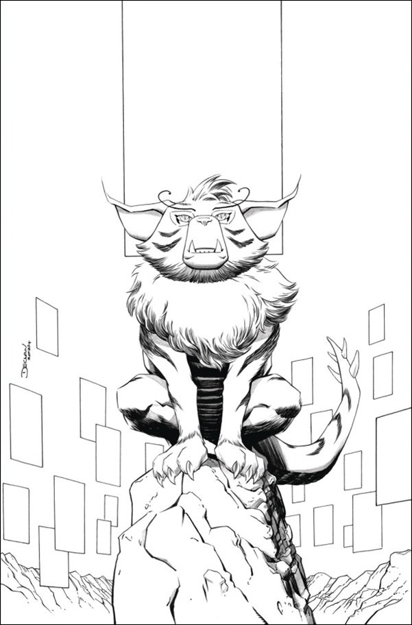 Thundercats (2024) issue 13-S Declan Shalvey B&W 1:25 Virgin Cardstock Cover