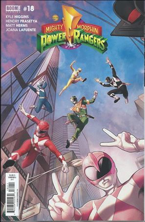 Mighty Morphin Power Rangers issue 18 Jamal Campbell Cover