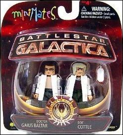 Battlestar Galactica Minimates figure 12 Doctor Gaius Baltar and Doc Cottle 