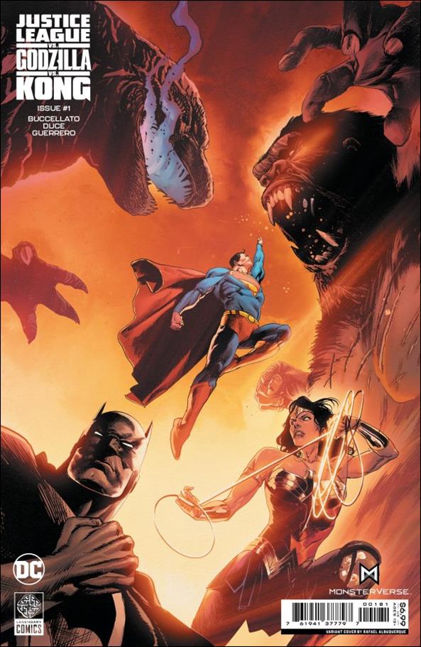 Justice League vs. Godzilla vs. Kong issue 1-E Rafael Albuquerque Foil Cover