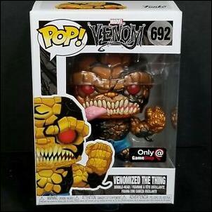 POP! Marvel figure 692-B Venomized The Thing (Metallic)