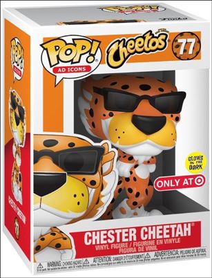 POP! Ad Icons figure 77-B Chester Cheetah (Glow) Target Exclusive