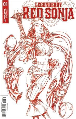 Legenderry Red Sonja (2018) issue 1-D Joe Benitez 1:25 Blood Red Cover