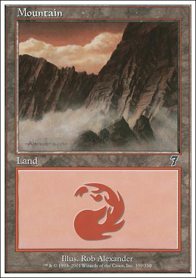 Magic the Gathering: 7th Edition (Base Set) card 339 Mountain