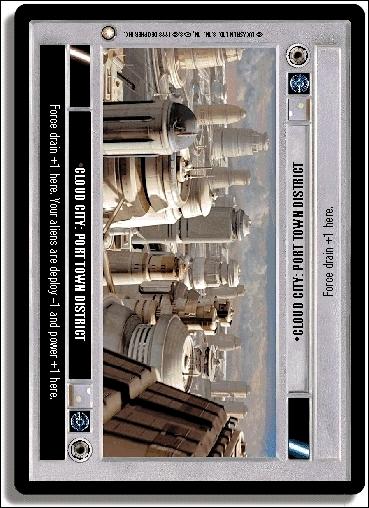 Star Wars: Special Edition Limited (Base Set) card 110 Cloud City: Port Town District