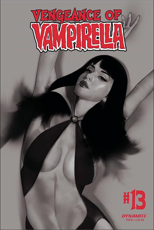 Vengeance of Vampirella (2019) issue 13-L Ben Oliver 1:30 Black & White Cover