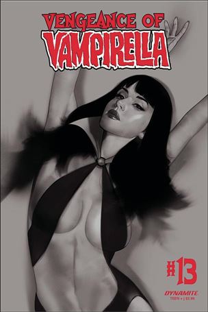 Vengeance of Vampirella (2019) issue 13-L Ben Oliver 1:30 Black & White Cover