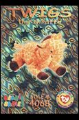 Beanie Babies Series 3 (Wild Subset) card 48 Twigs the Giraffe Teal Stars
