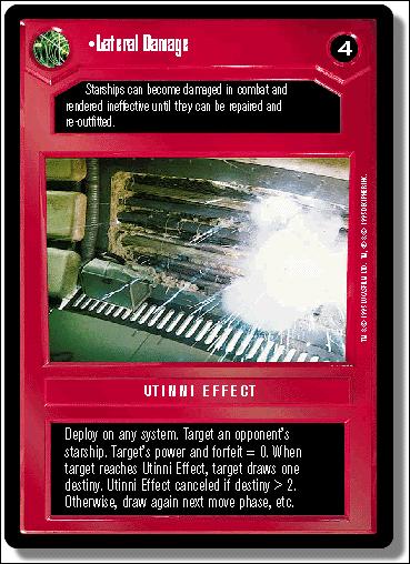 Star Wars: Premiere Limited (Base Set) card 67 Lateral Damage