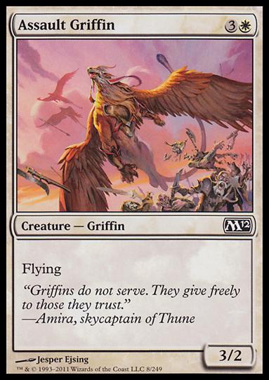 Magic the Gathering: 2012 Core Set (Base Set) card 8 Assault Griffin