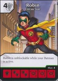 DC Comics Dice Masters Justice League  card 95 Robin - Circus Star