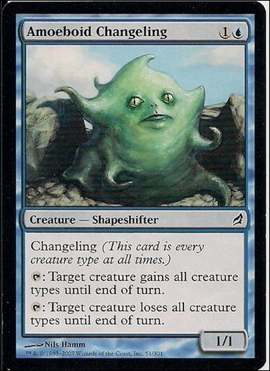 Magic the Gathering: Lorwyn (Base Set) card 51 Amoeboid Changeling