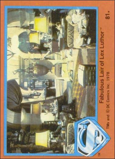 Superman (Movie) Series 2 (Base Set) card 81 Fabulous Lair of Lex Luthor