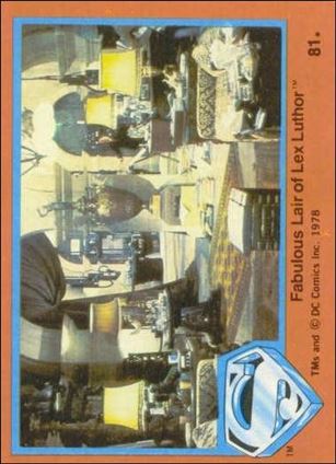 Superman (Movie) Series 2 (Base Set) card 81 Fabulous Lair of Lex Luthor