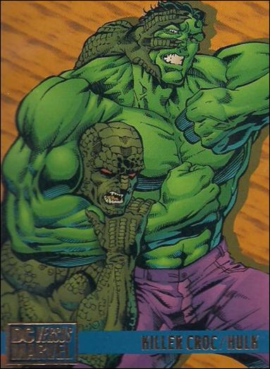 DC Versus Marvel / Marvel Versus DC (Base Set) card 76 Killer Croc/Hulk