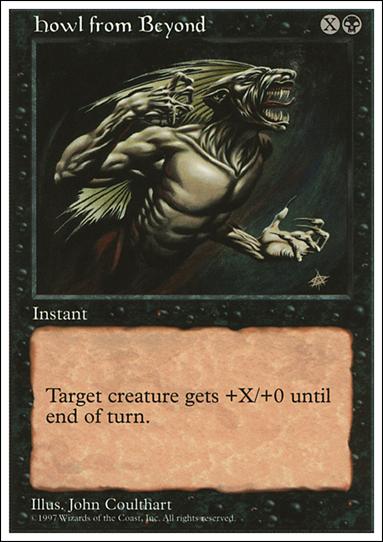 Magic the Gathering: 5th Edition (Base Set) card 168 Howl From Beyond