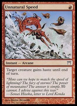 Magic the Gathering: Champions of Kamigawa (Base Set) card 197 Unnatural Speed