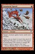 Magic the Gathering: Champions of Kamigawa (Base Set) card 197 Unnatural Speed