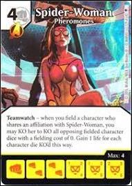 Marvel Dice Masters Age of Ultron  card 129 Spider-Woman: Pheromones 