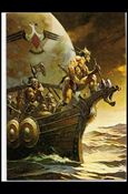 Frazetta II: The Legend Continues  (Base Set) card 22 Kane on the Gold Sea