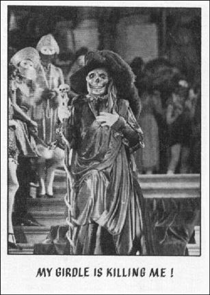 Creature Feature (Base Set) card 33 My girdle is killing me!