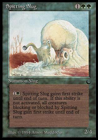 Magic the Gathering: The Dark (Base Set) card 88 Spitting Slug