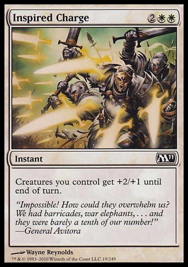 Magic the Gathering: 2011 Core Set (Base Set) card 19 Inspired Charge