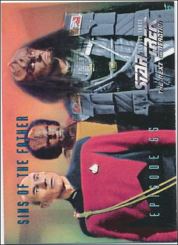 Star Trek: The Next Generation - The Episode Collection Season Three (Base Set) card 282 Sins of the Father, Episode 65C