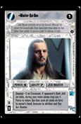 Star Wars: Coruscant Limited (Base Set) card 103 Master Qui-Gon