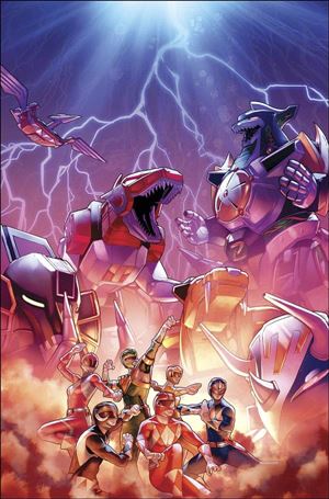 Mighty Morphin Power Rangers issue 14 Jamal Campbell Cover