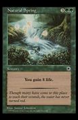 Magic the Gathering: Portal (Base Set) card 176 Natural Spring