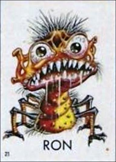 Ugly Stickers (1965) (Base Set) card 21-D Ron