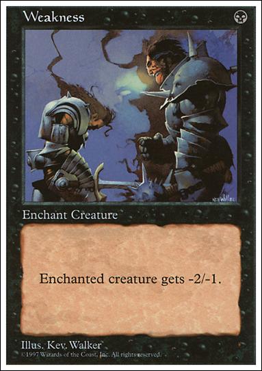 Magic the Gathering: 5th Edition (Base Set) card 204 Weakness