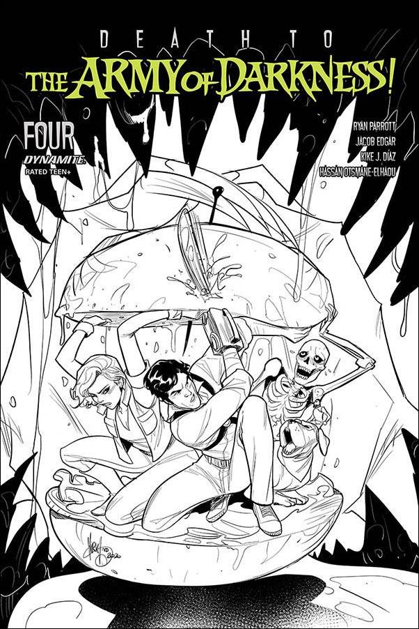 Death to the Army of Darkness issue 4-E Mirka Andolfo 1:10 Black & White Cover
