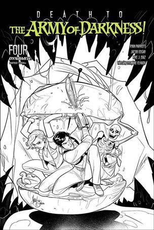 Death to the Army of Darkness issue 4-E Mirka Andolfo 1:10 Black & White Cover