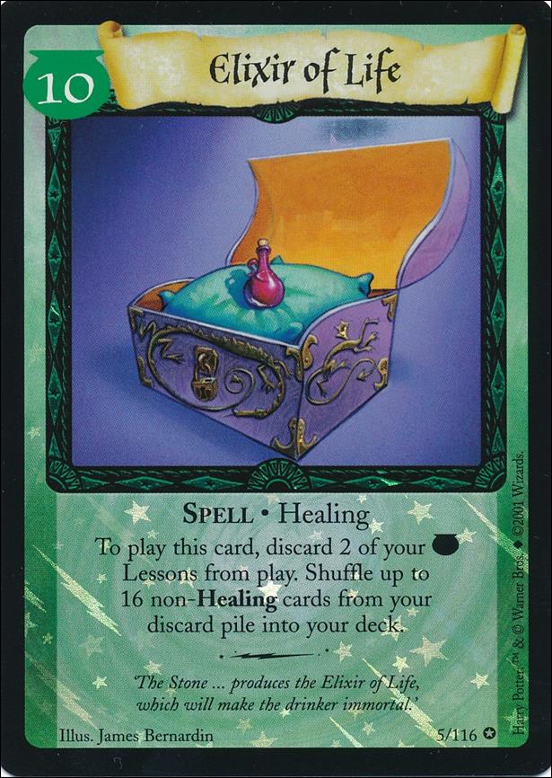 Harry Potter (Base Set) card 5 Elixir of Life