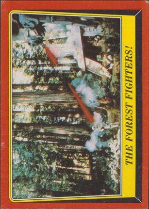 Star Wars: Return of the Jedi: Series 1 (Base Set) card 107 The Forest Fighters!