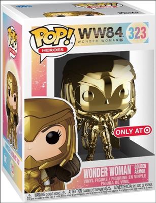 POP! Heroes figure 323-B Wonder Woman Golden Armor (Gold Chrome) Target