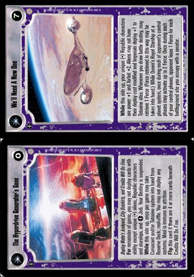 Star Wars: Coruscant Limited (Base Set) card 182 The Hyperdrive Generator's Gone / We'll Need A...