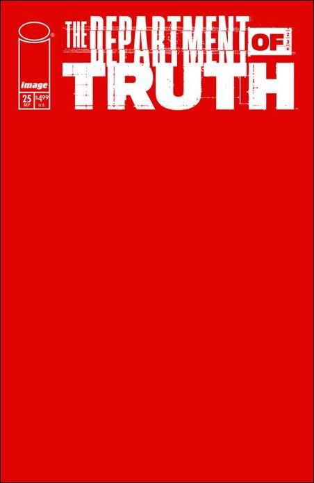 Department of Truth issue 25-B Red Blank Sketch Cover