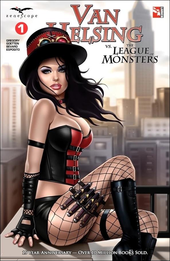 Van Helsing vs the League of Monsters issue 1-C Keith Garvey Cover