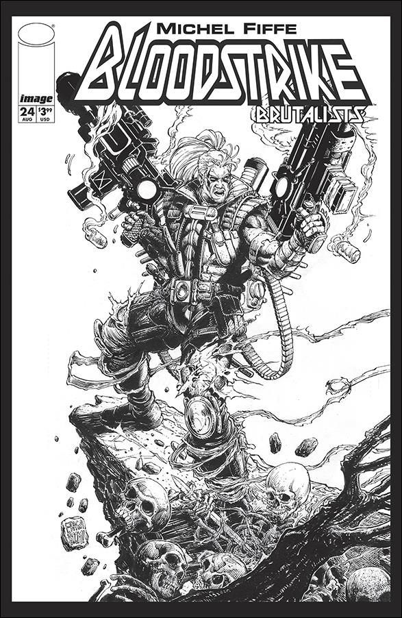 Bloodstrike (1993) issue 24-E Dan Fraga Black & White Cover