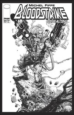 Bloodstrike (1993) issue 24-E Dan Fraga Black & White Cover