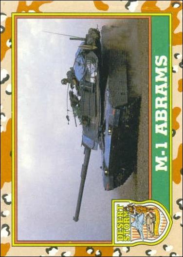 Desert Storm: Series 1 (Base Set) card 43 M-1 Abrams