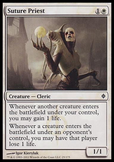 Magic the Gathering: New Phyrexia card 25 Suture Priest