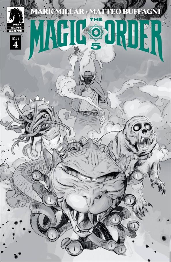 Magic Order 5 issue 4-B Matteo Buffagni B&W Cover