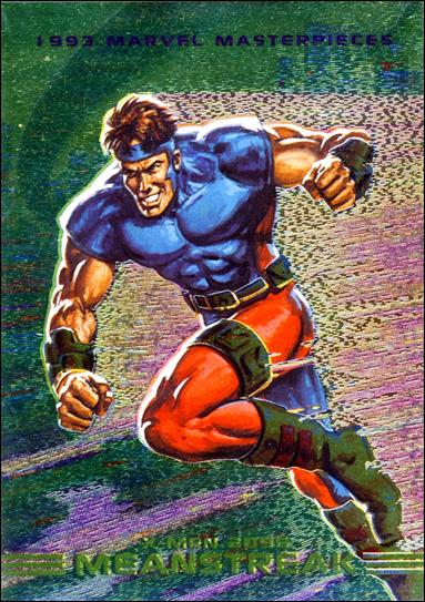 1993 Marvel Masterpieces (X-Men 2099 Dyna-Etch Subset) card S1 Meanstreak