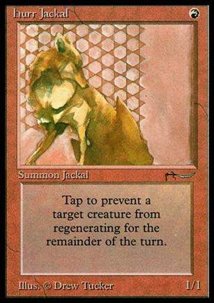 Magic the Gathering: Arabian Nights (Base Set) card 39 Hurr Jackal