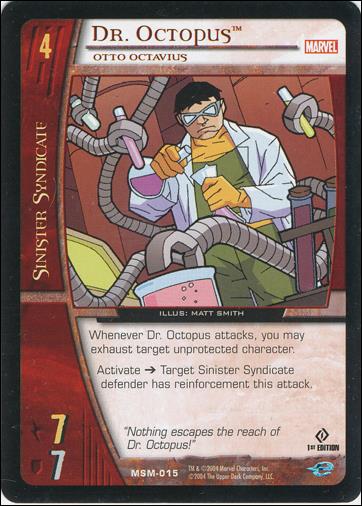 Web of Spider-Man VS System (Base Set) card 15 Dr. Octopus, Otto Octavius