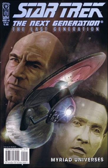 Star Trek: The Next Generation: The Last Generation issue 5 J.K. Woodward Cover